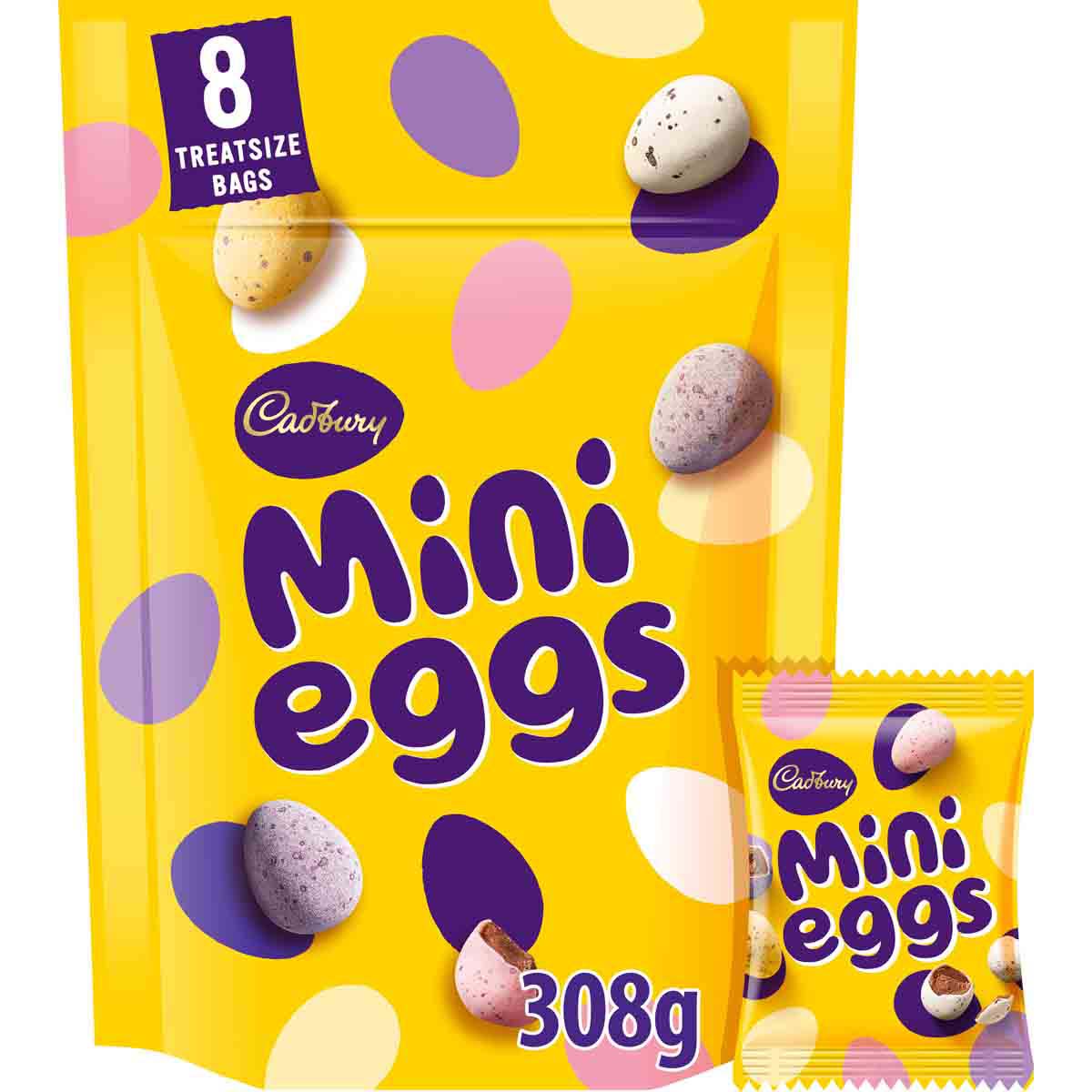 Cadbury Mini Eggs Pouch 308g - Chocolate Gifts Heaven