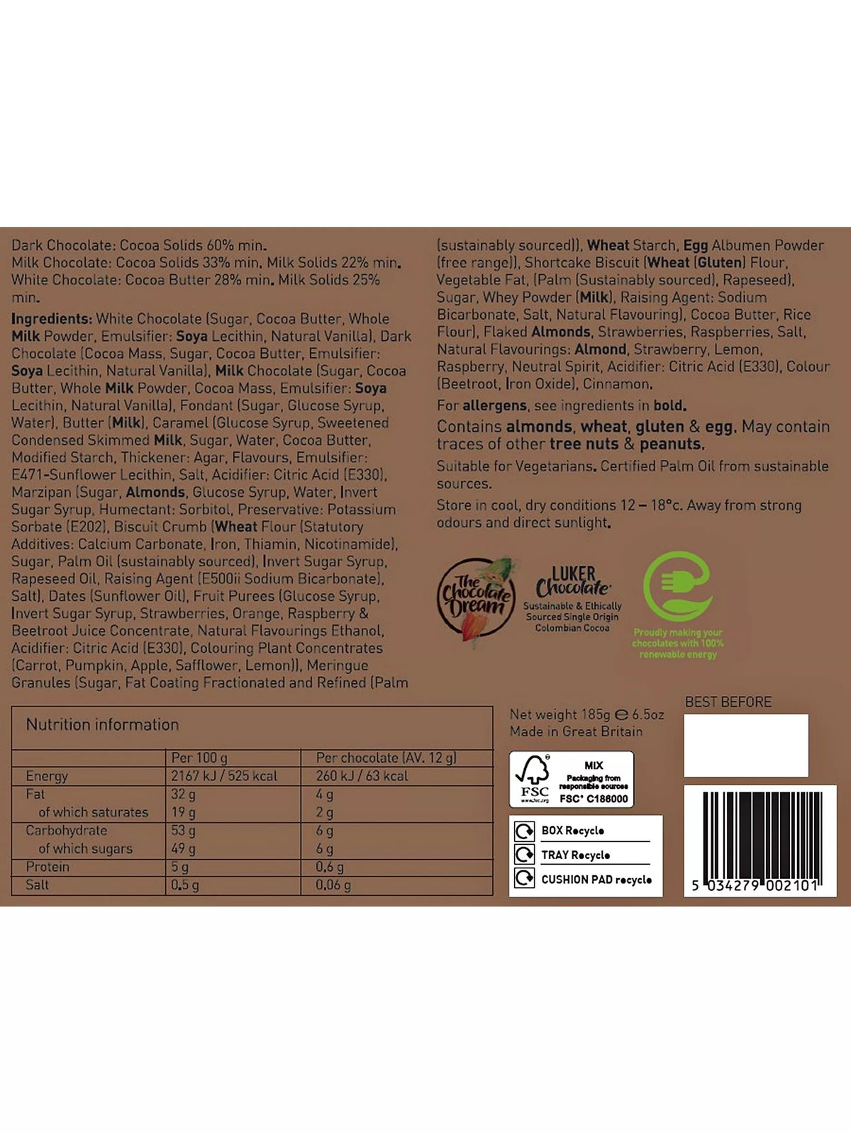 Holdsworth Dessert Collection Box, 185g