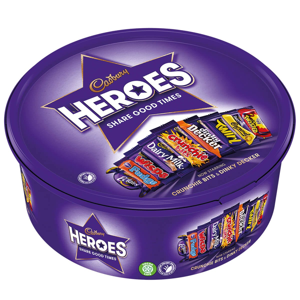 Cadbury Heroes Chocolates Tub (550g) - Chocolate Gifts Heaven
