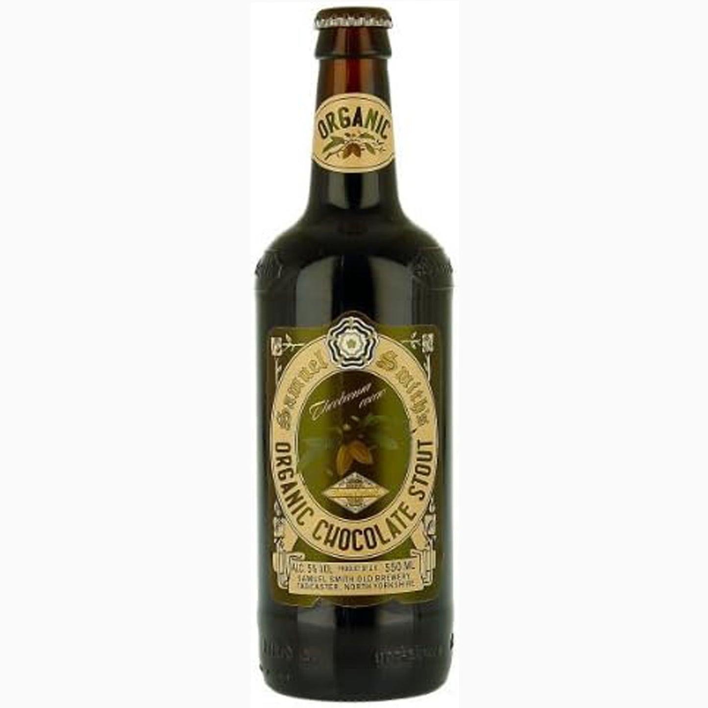 Samuel Smiths Organic Chocolate Stout 550ml - Case of 12 - Satisfying stout and luxurious chocolate, a smooth and creamy character