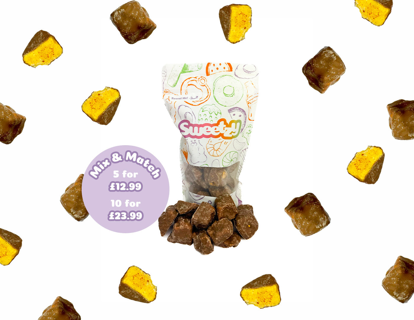 Chocolate Covered Cinder Toffee - 250g - Chocolate Gifts Heaven