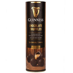 Guinness Dark Chocolate Truffles Tube 320 g - with original Guinness taste - Great chocolate gift for Father's Day with thank you sticker - gifts set for him her men women (chocolate gift set)