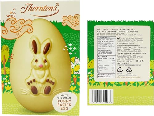 Thorntons Chocolates Milk Easter Eggs White - Chocolate Gifts Heaven