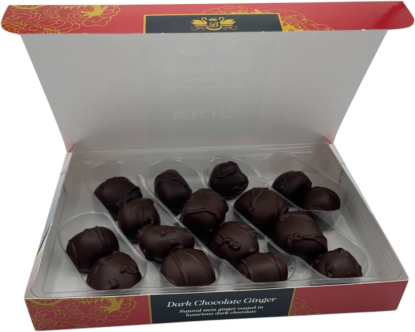 Beech's Fine Chocolate Dark Chocolate Ginger, 200 g - Chocolate Gifts Heaven