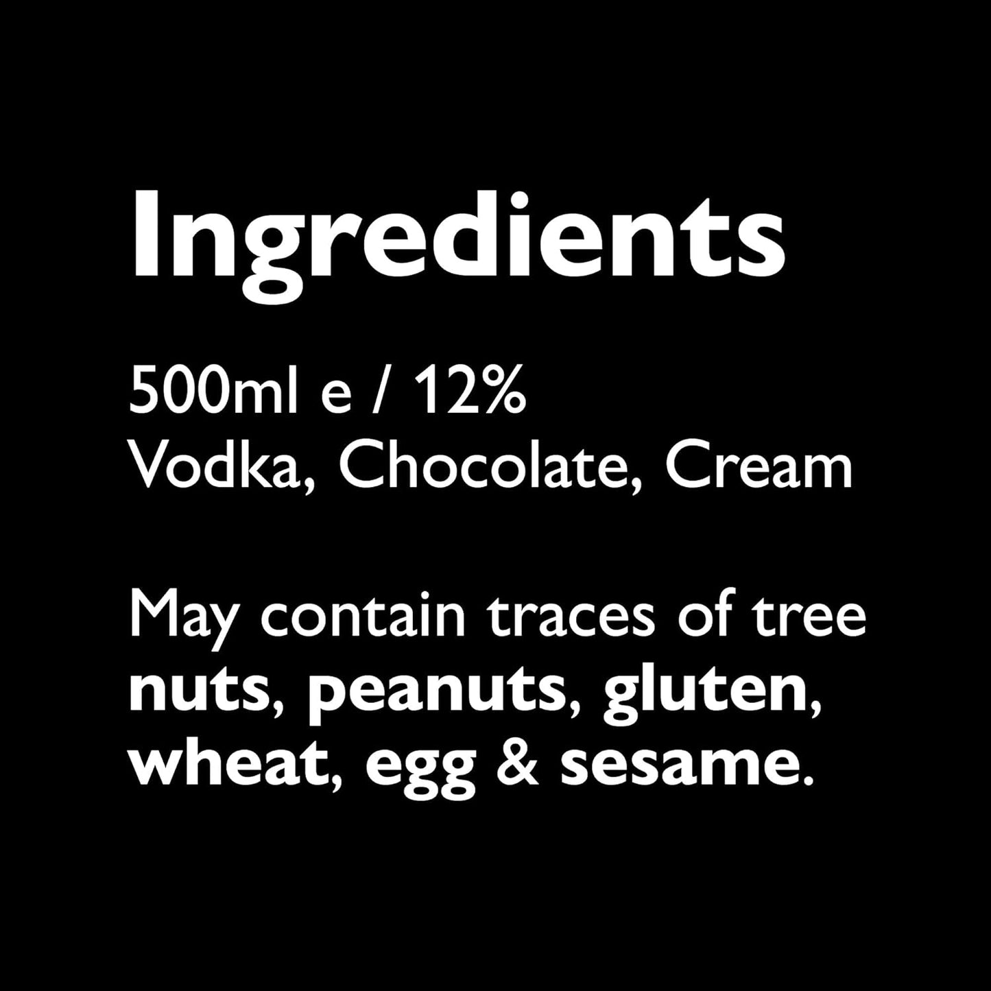 Vodka Espresso Martini Chocolate Velvetised Cream - Award-Winning Chocolate Cream, 500ml, 12% vol - Great Over Ice Or In Hot Chocolate And Cocktails - Chocolate Gifts Heaven