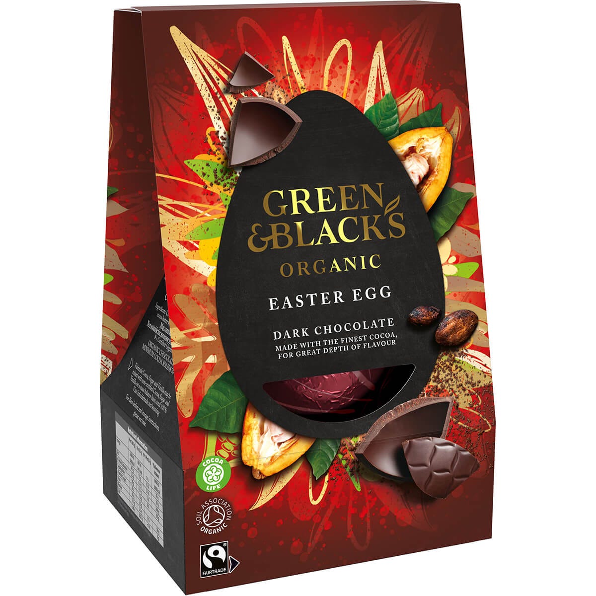 G&B Organic Dark Chocolate Egg 165g (Box of 4) - Chocolate Gifts Heaven