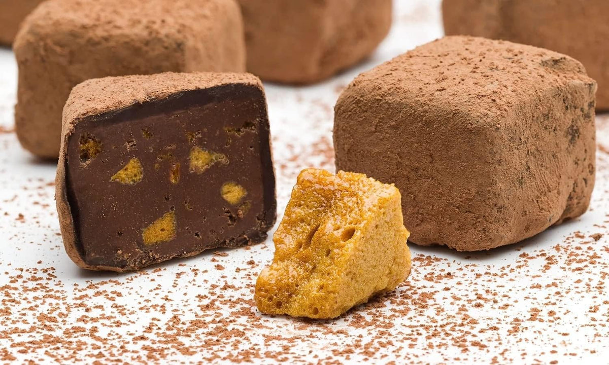 Booja - Booja, Honeycomb Caramel Vegan Chocolate Truffles 92g - Chocolate Gifts Heaven