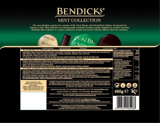 Bendicks Chocolate Mint Collection, Vegan, 400g - Chocolate Gifts Heaven