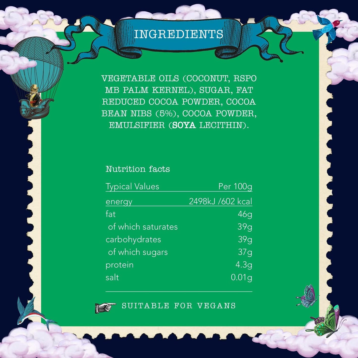 Monty Bojangles Cocoa Nib Nights Cat Tin - Chocolate Gifts Heaven