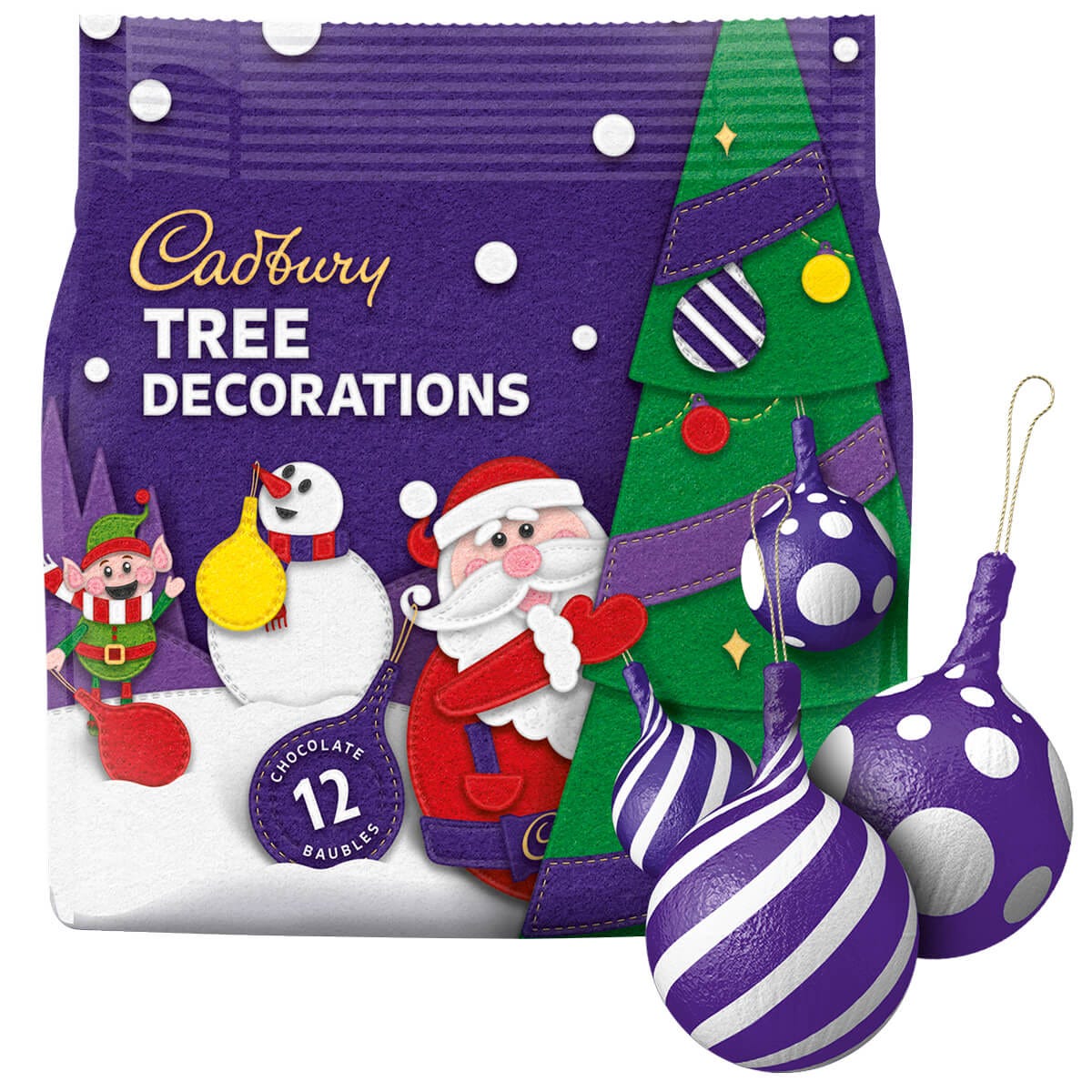 Cadbury Chocolate Tree Decorations 72g - Chocolate Gifts Heaven