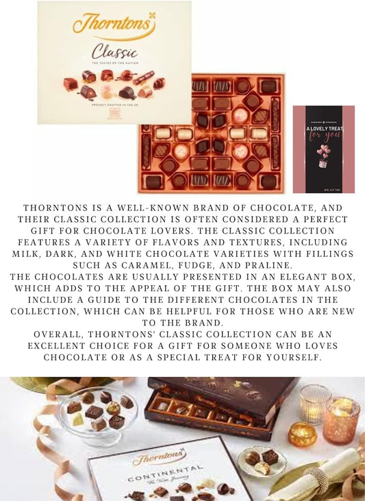 Thorntons Chocolates Gift Box 449g With Lovely Cards - Chocolate Gifts Heaven
