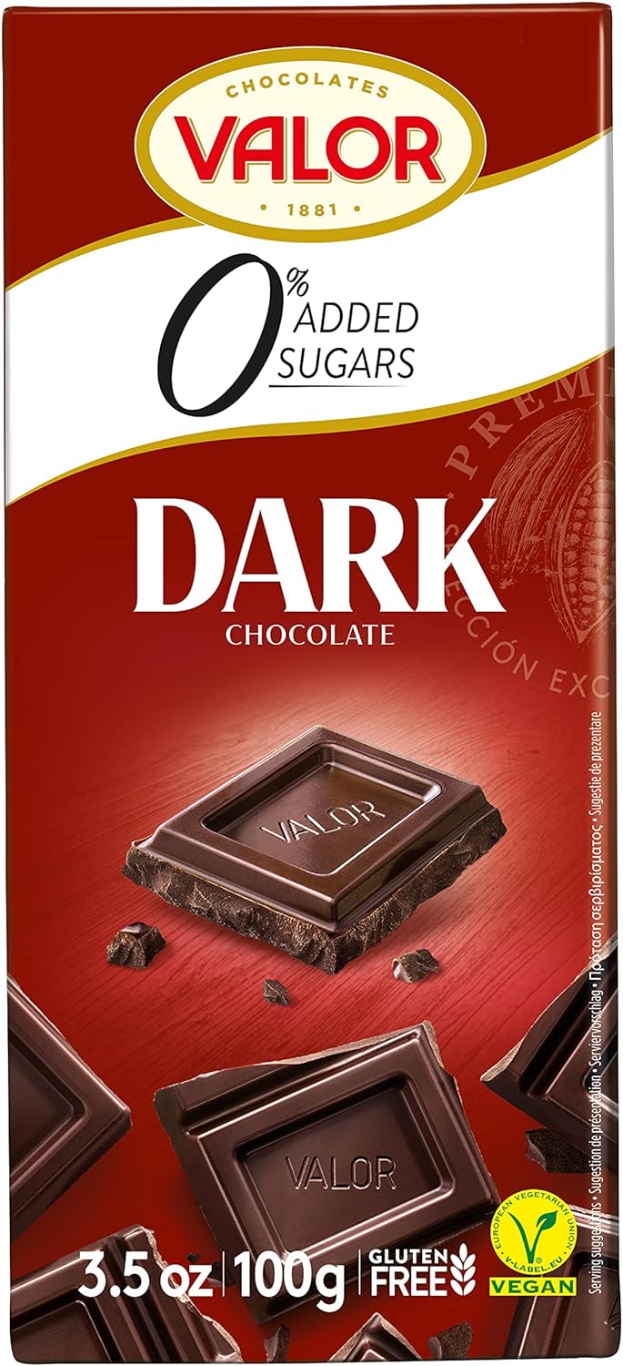 Valor Keto Low Carb Large Chocolate Bar 0% Sugar Added - Chocolate Gifts Heaven