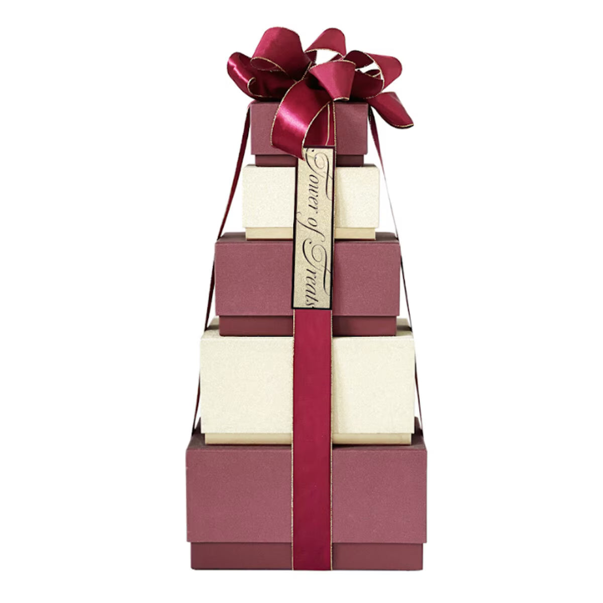 Festive Tower of Treats in Gold Design, 2.2Kg