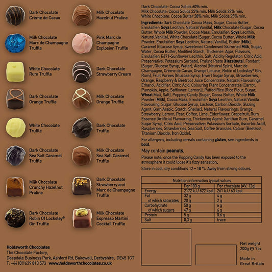 Holdsworth Theobroma Collection, 16 Luxury Chocolates Chocolate Gift Box - Chocolate Gifts Heaven