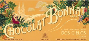 Chocolat Bonnat chocolate bar packaging with scenic design and brand name.
