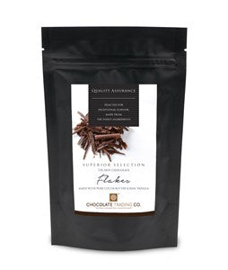 Superior Selection, 72% drinking chocolate flakes pouch - Chocolate Gifts Heaven