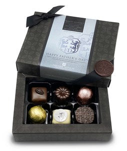 Father's Day 6 Chocolate Gift Box - Personalised 6 Box Assorted - Chocolate Gifts Heaven