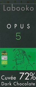 Zotter, Labooko Opus 5, 2023, 72% dark chocolate bar - Chocolate Gifts Heaven
