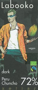 Zotter, Labooko Peru Chuncho, 72% dark chocolate bar - Chocolate Gifts Heaven