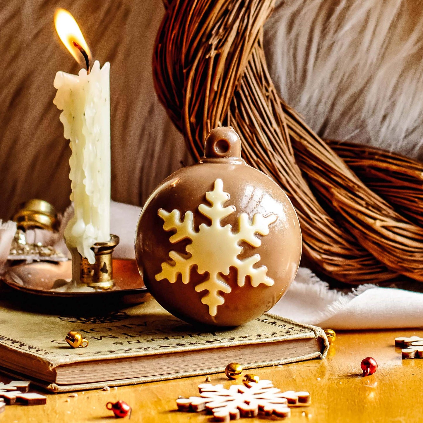 Luxury Handmade Chocolate Christmas Bauble