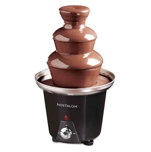 Nostalgia Three Tier Chocolate Fountain - Black
