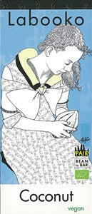 Zotter, Labooko Coconut, white chocolate bar - Chocolate Gifts Heaven