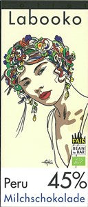Zotter, Labooko Peru, 45% milk chocolate bar - Chocolate Gifts Heaven