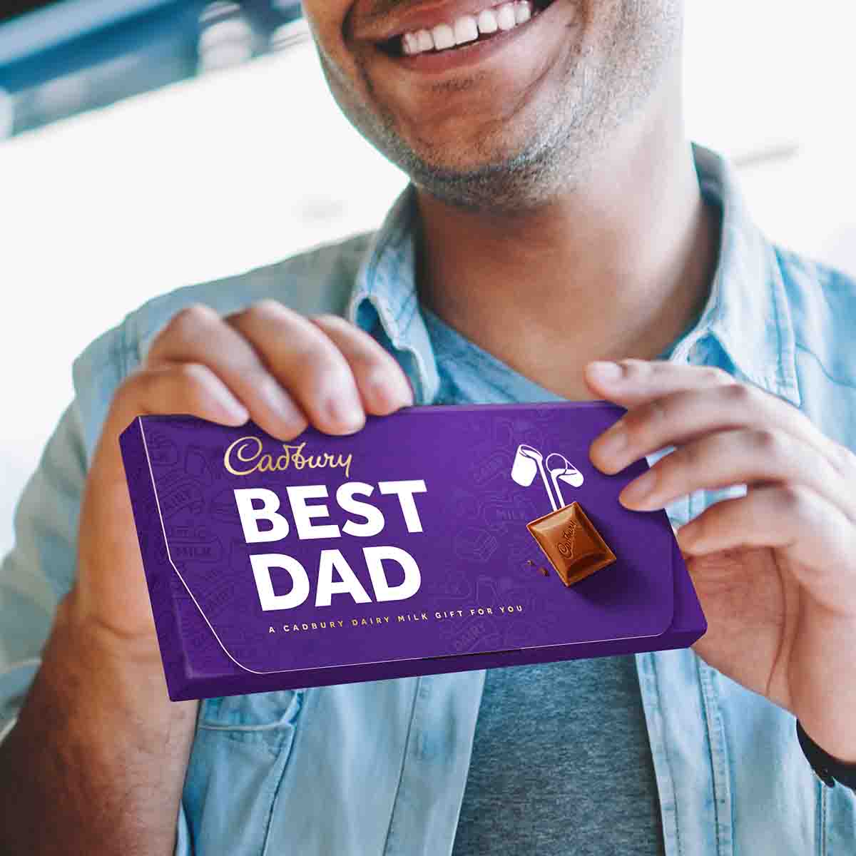 Cadbury Dairy Milk Best Dad Chocolate Bar with Gift Envelope 110g