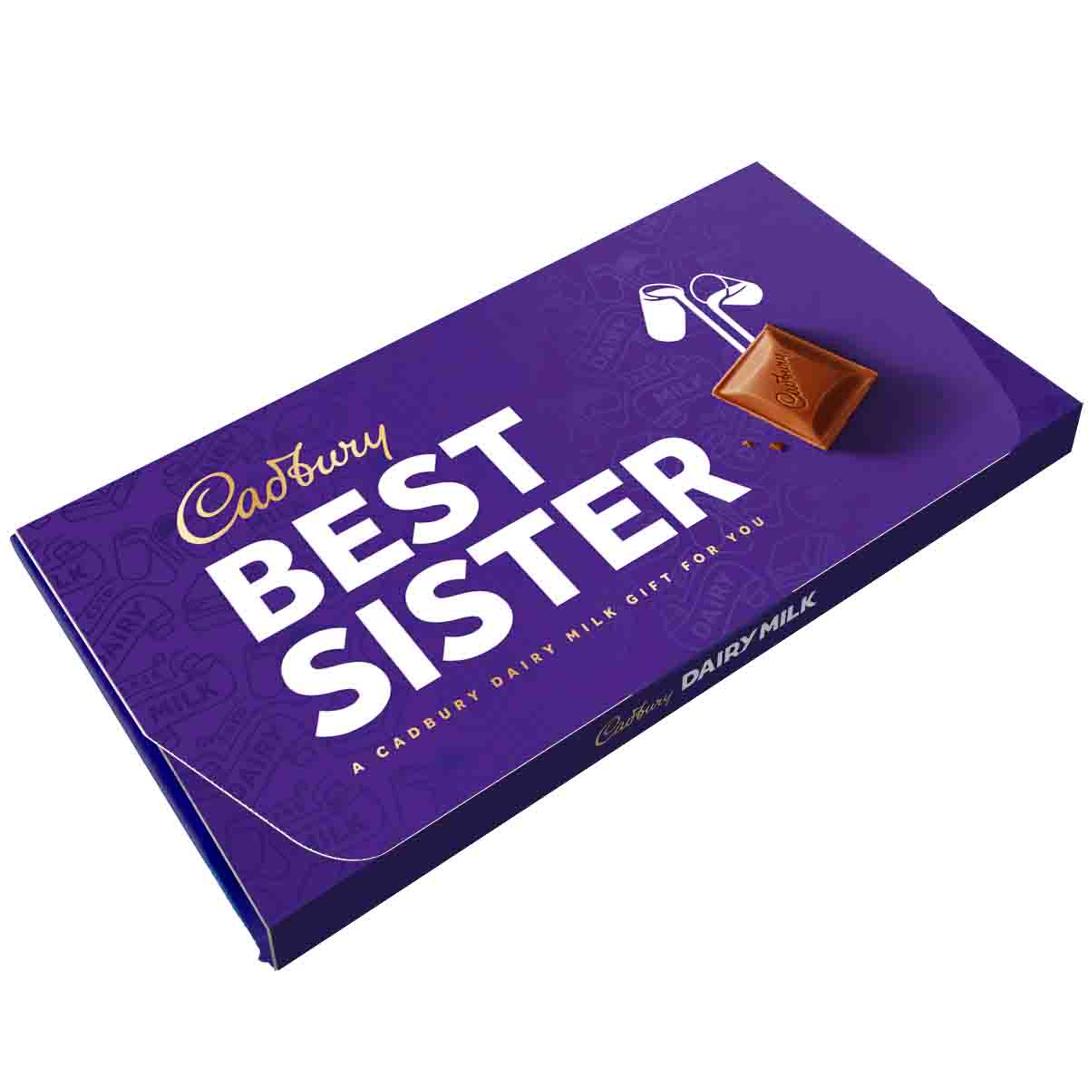 Cadbury Dairy Milk Best Sister Chocolate Bar with Gift Envelope 110g
