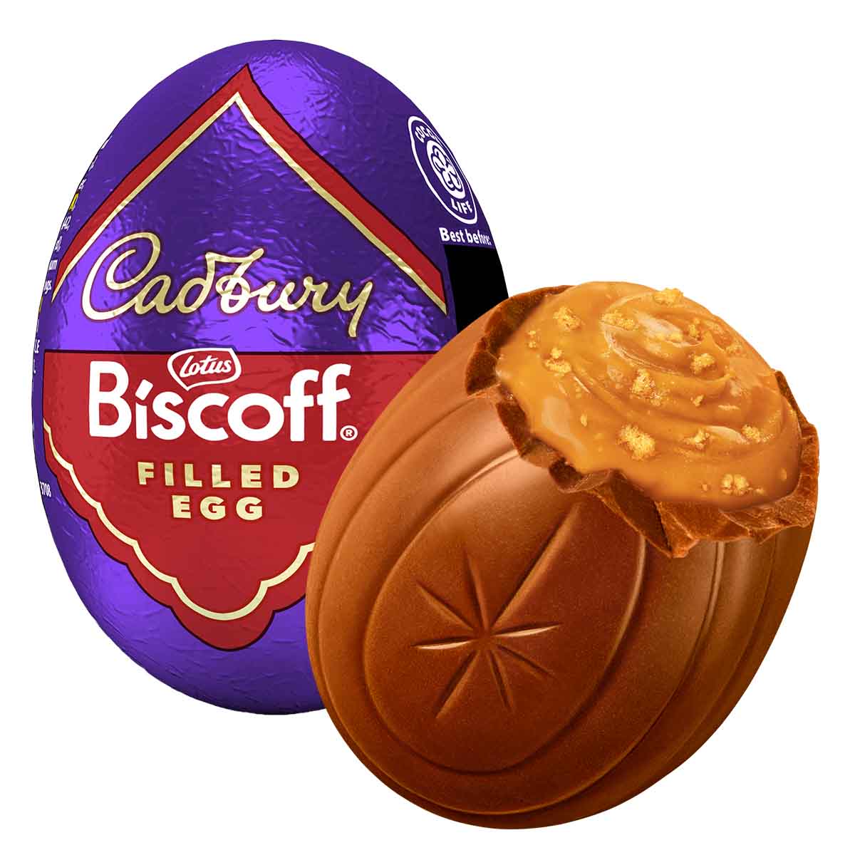 Cadbury Lotus Biscoff Milk Chocolate Egg 32g