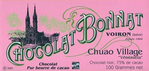 Bonnat, Chuao village, 75% dark chocolate bar - Chocolate Gifts Heaven