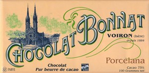 Bonnat, Porcelana, 75% dark chocolate bar - Chocolate Gifts Heaven