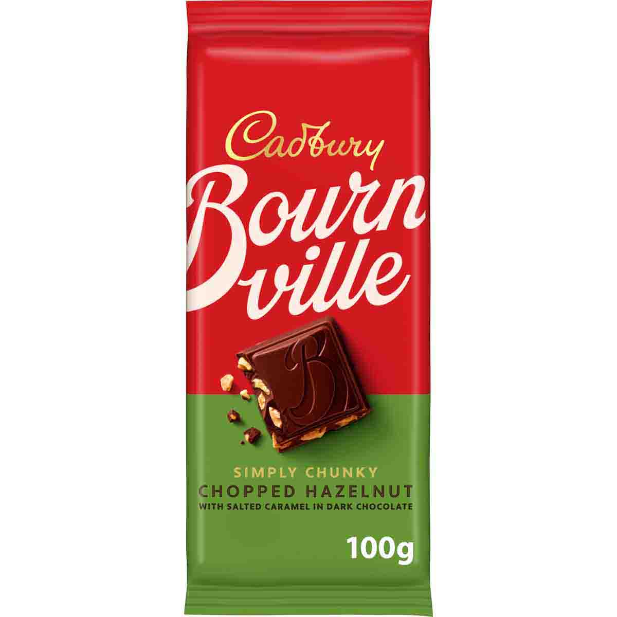 Bournville Chopped Hazelnut with Salted Caramel Dark Chocolate Bar...
