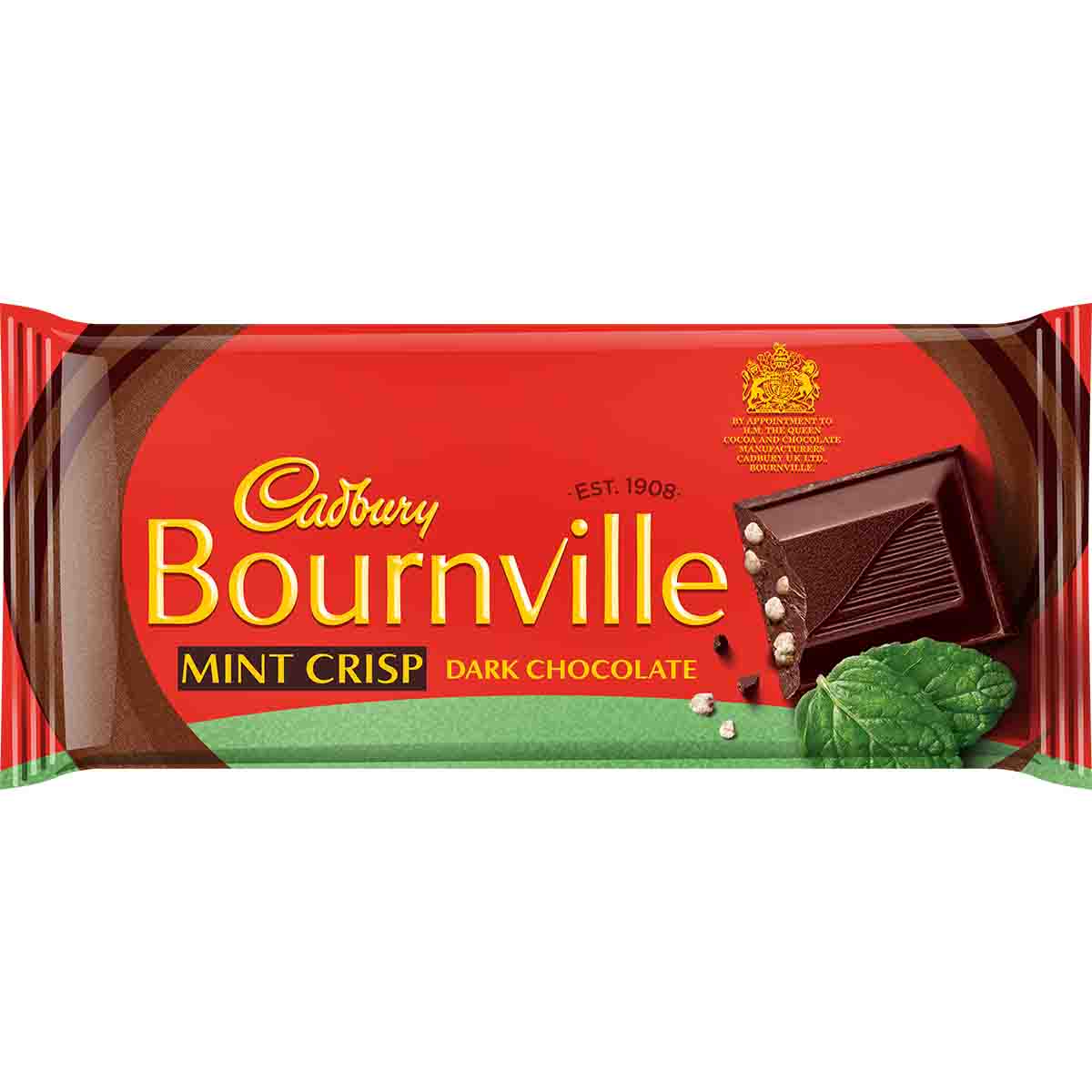 Cadbury Bournville Mint Crisp Dark Chocolate Bar 100g - Chocolate Gifts Heaven