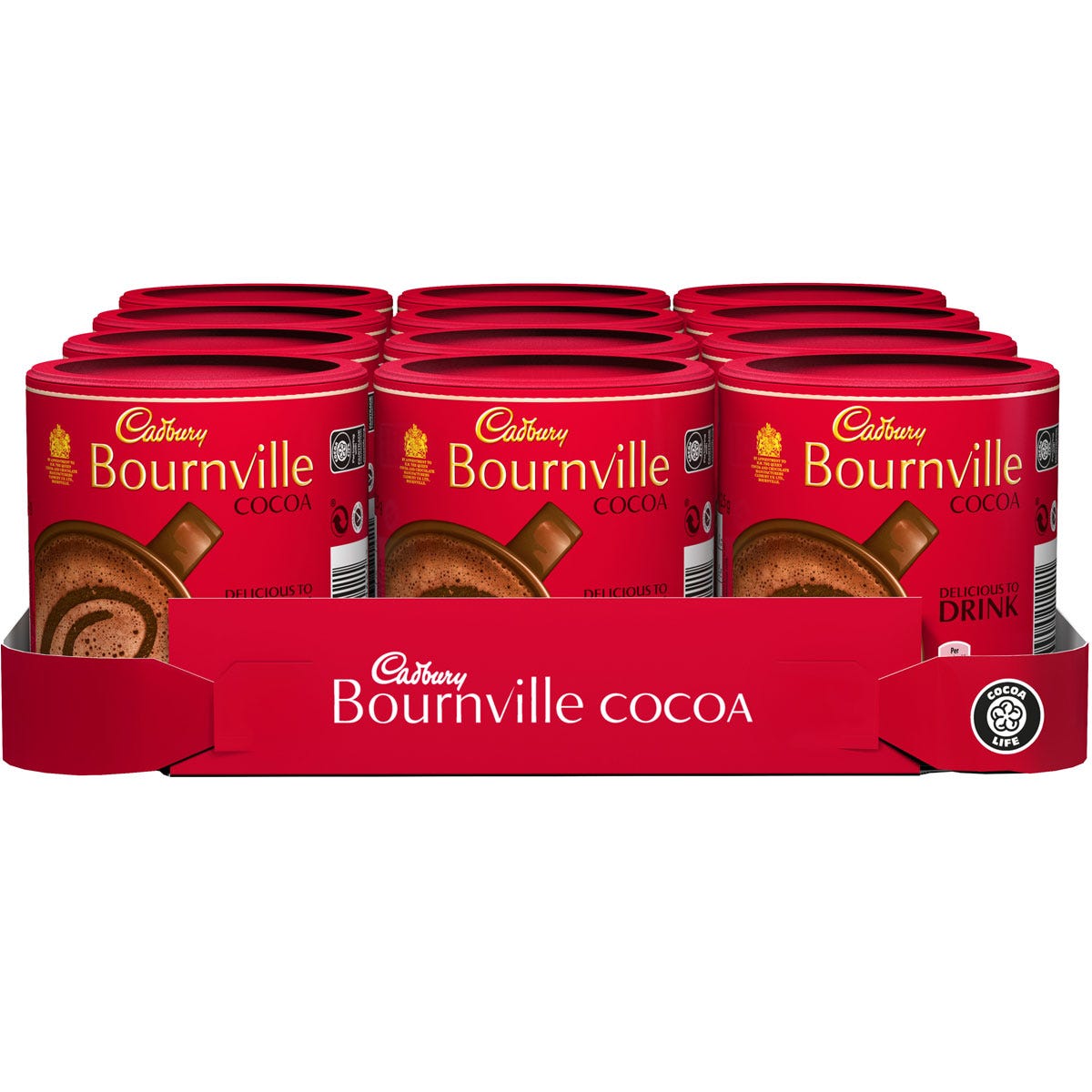 Cadbury Bournville Cocoa 125g (Box of 12) - Chocolate Gifts Heaven