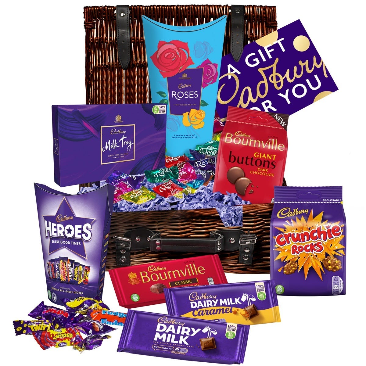 Cadbury Chocolate Basket - Chocolate Gifts Heaven