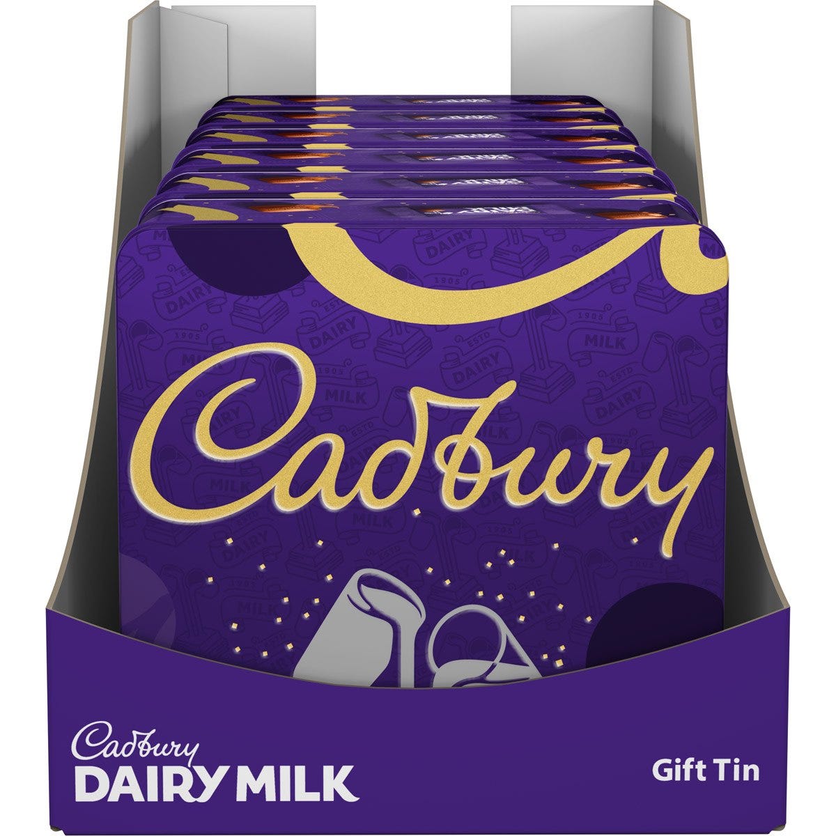 Cadbury Dairy Milk Chunk Collection Tin 380g (Box of 6) - Chocolate Gifts Heaven