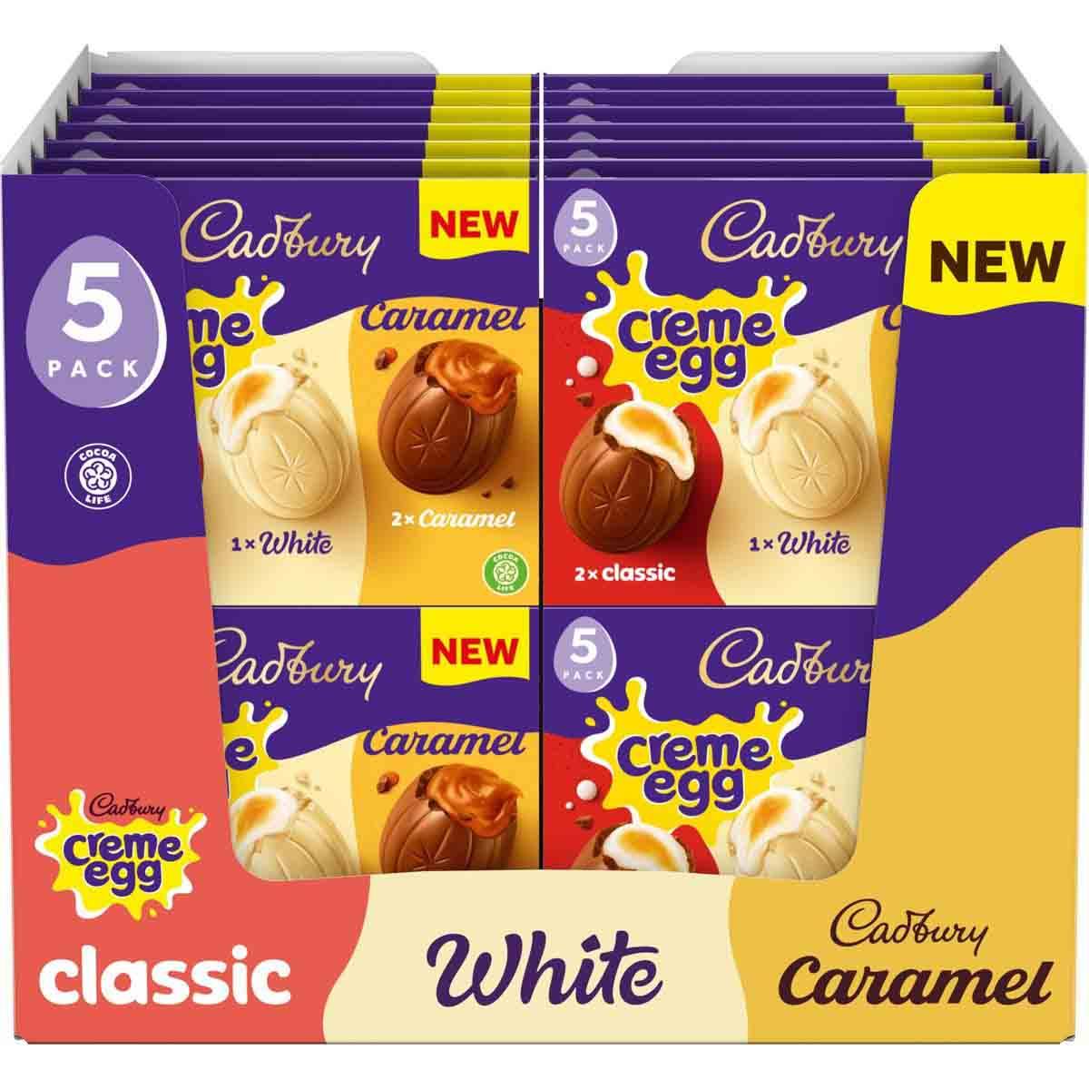 Cadbury Mixed Egg 5 Pack 200g (Box of 28) - Chocolate Gifts Heaven