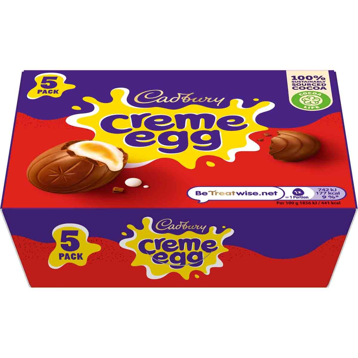 Cadbury Creme Egg 5 Pack (200g) - Chocolate Gifts Heaven