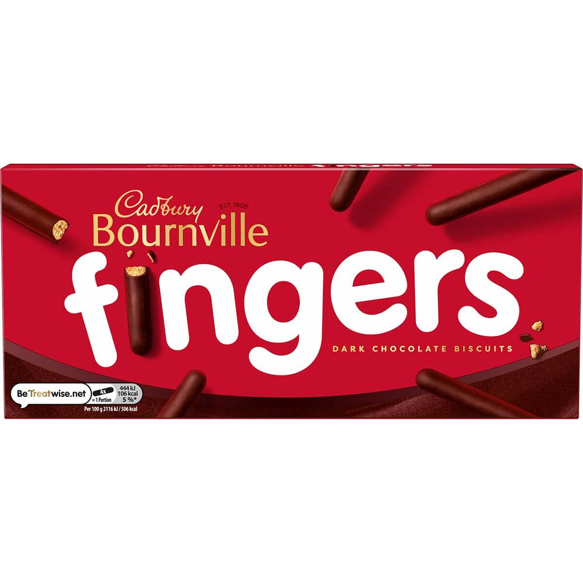 Cadbury Bournville Fingers Box 114g (Box of 20) - Chocolate Gifts Heaven