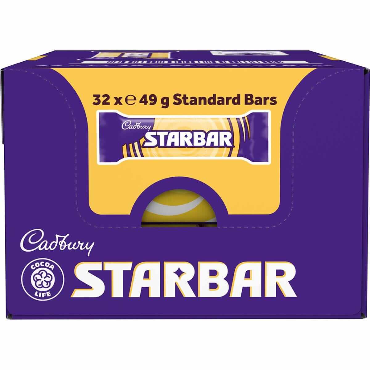 Cadbury Starbar Chocolate Bar 49g (Box of 32)