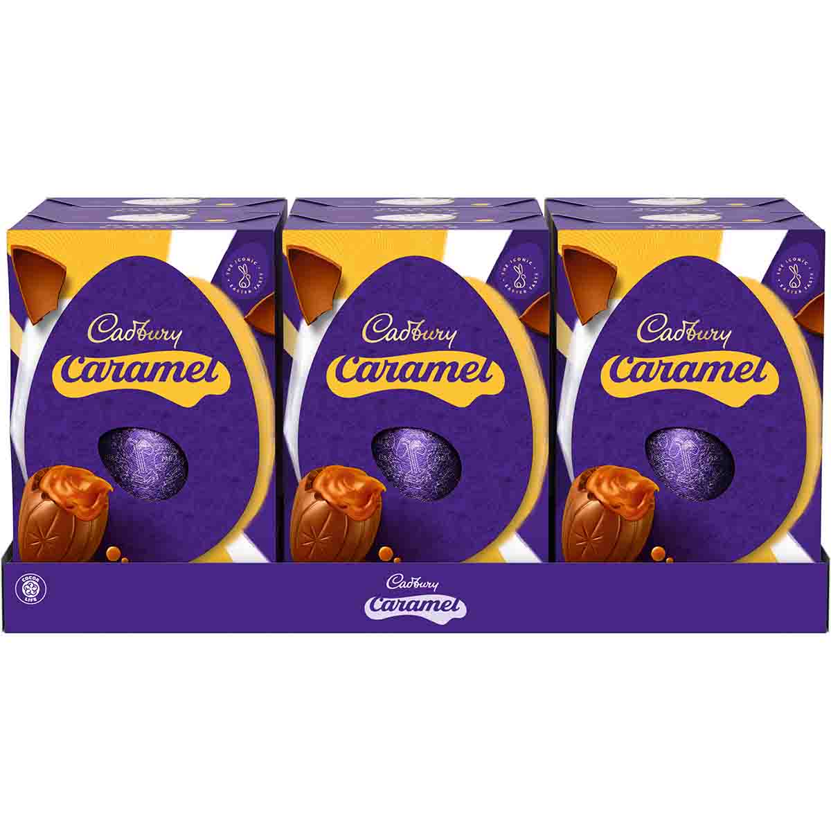 Cadbury Caramel Milk Chocolate Easter Egg 195g (Box of 6) - Chocolate Gifts Heaven