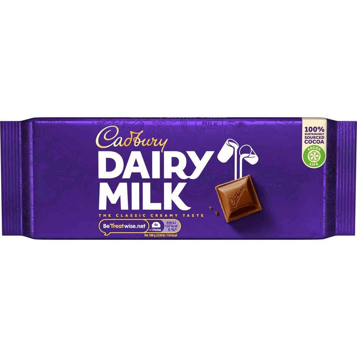Cadbury Dairy Milk Chocolate Bar 180g