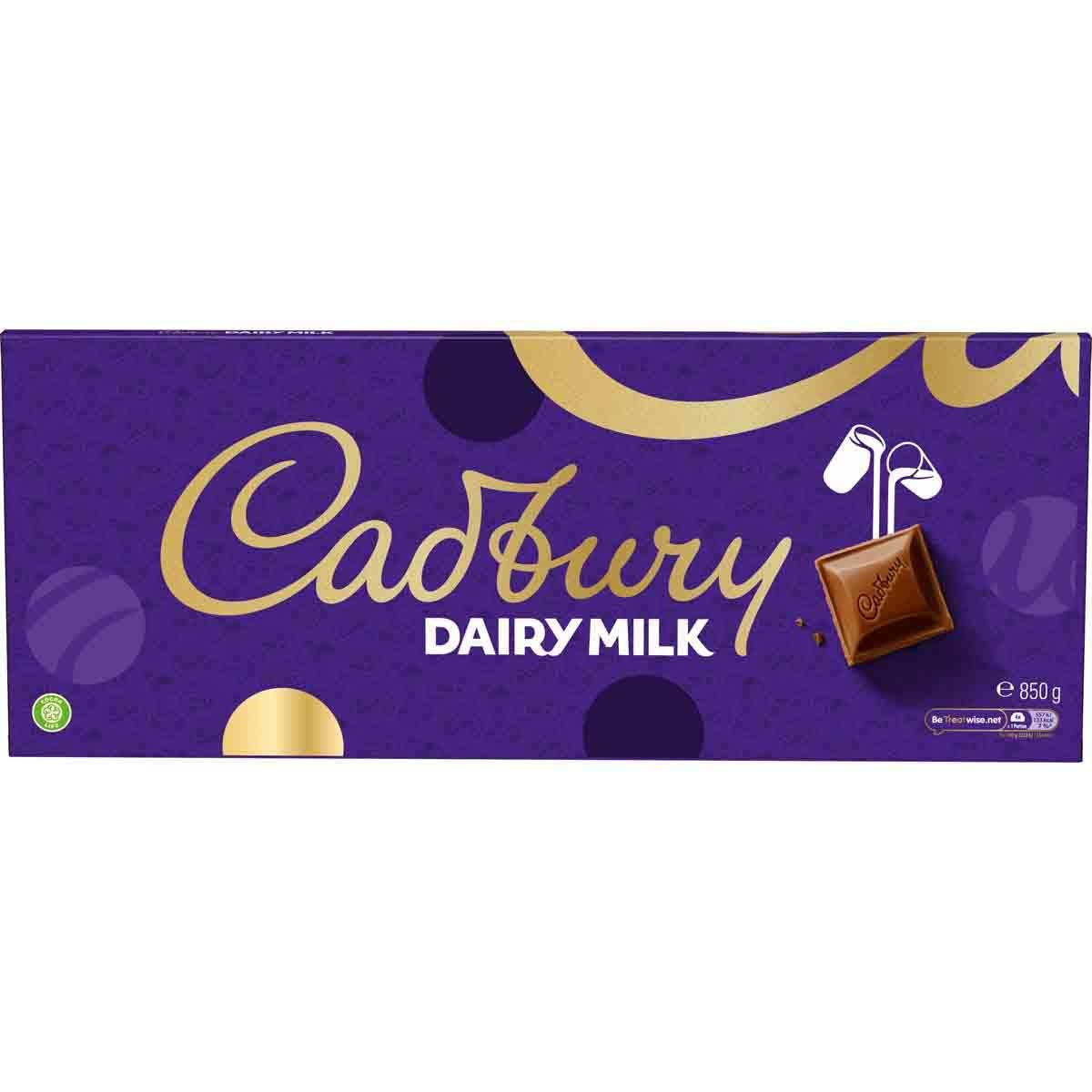 Cadbury Dairy Milk Chocolate Gift Bar 850g - Chocolate Gifts Heaven