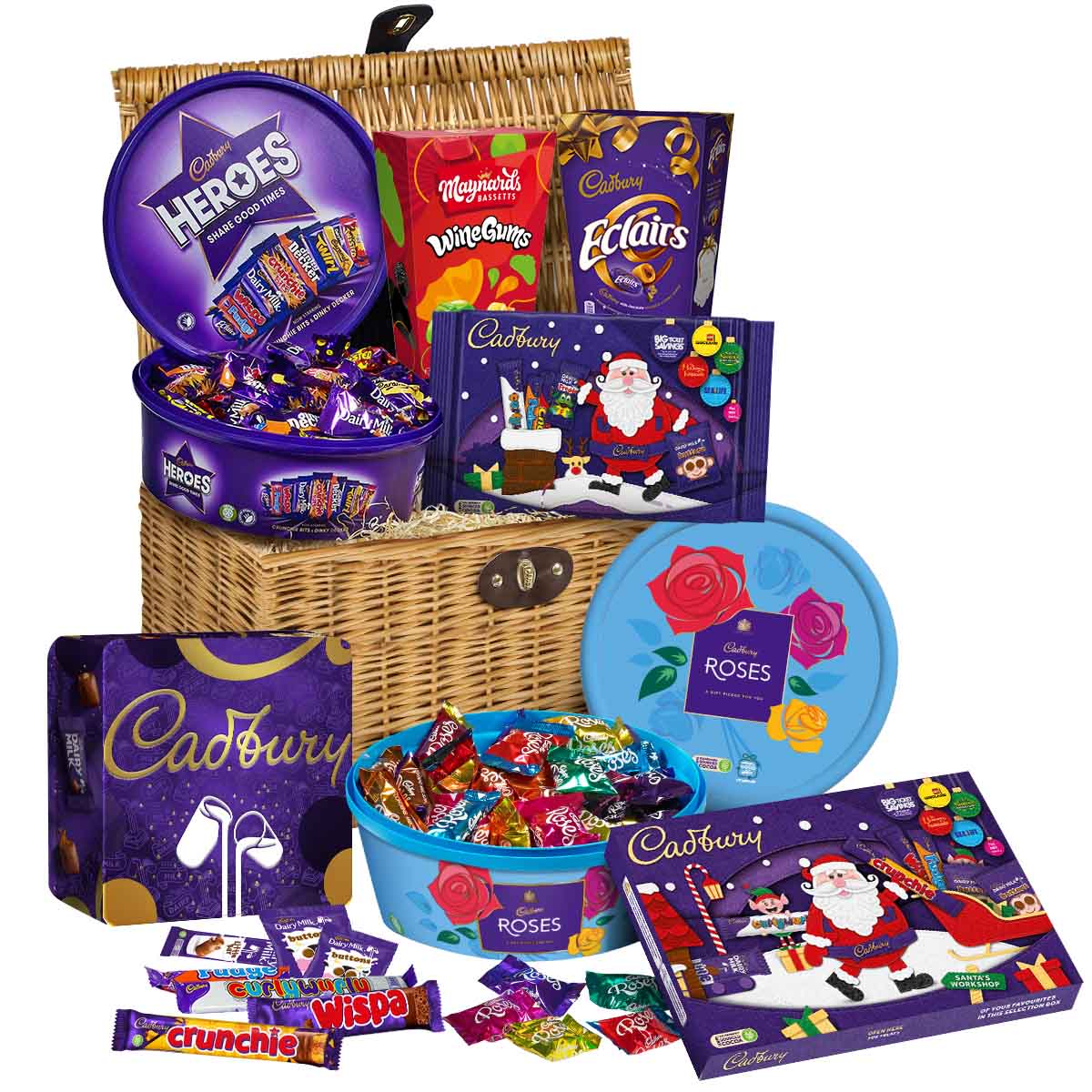 Cadbury Christmas Chocolate Magic Basket - Chocolate Gifts Heaven