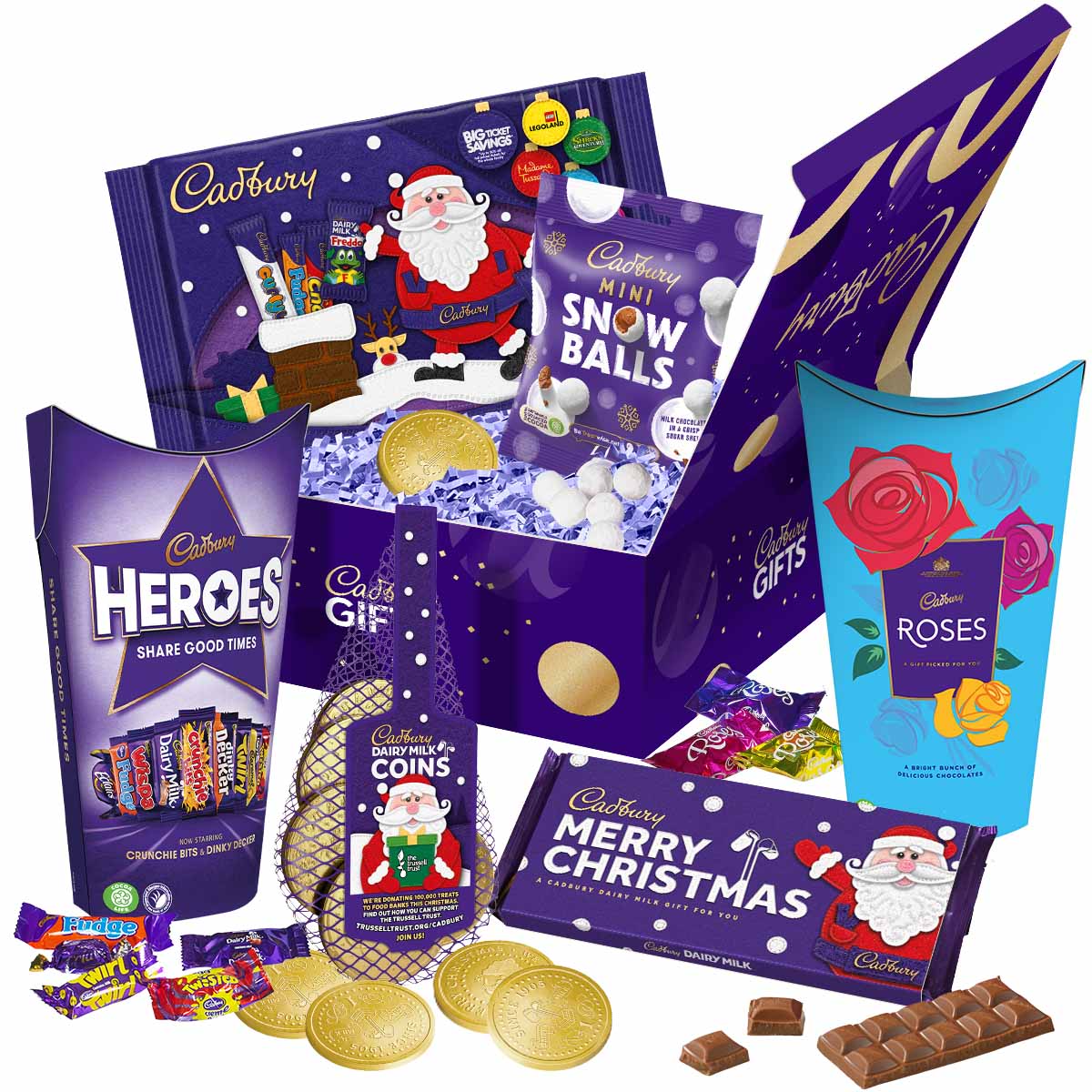 Cadbury Christmas Chocolate Combination Hamper - Chocolate Gifts Heaven