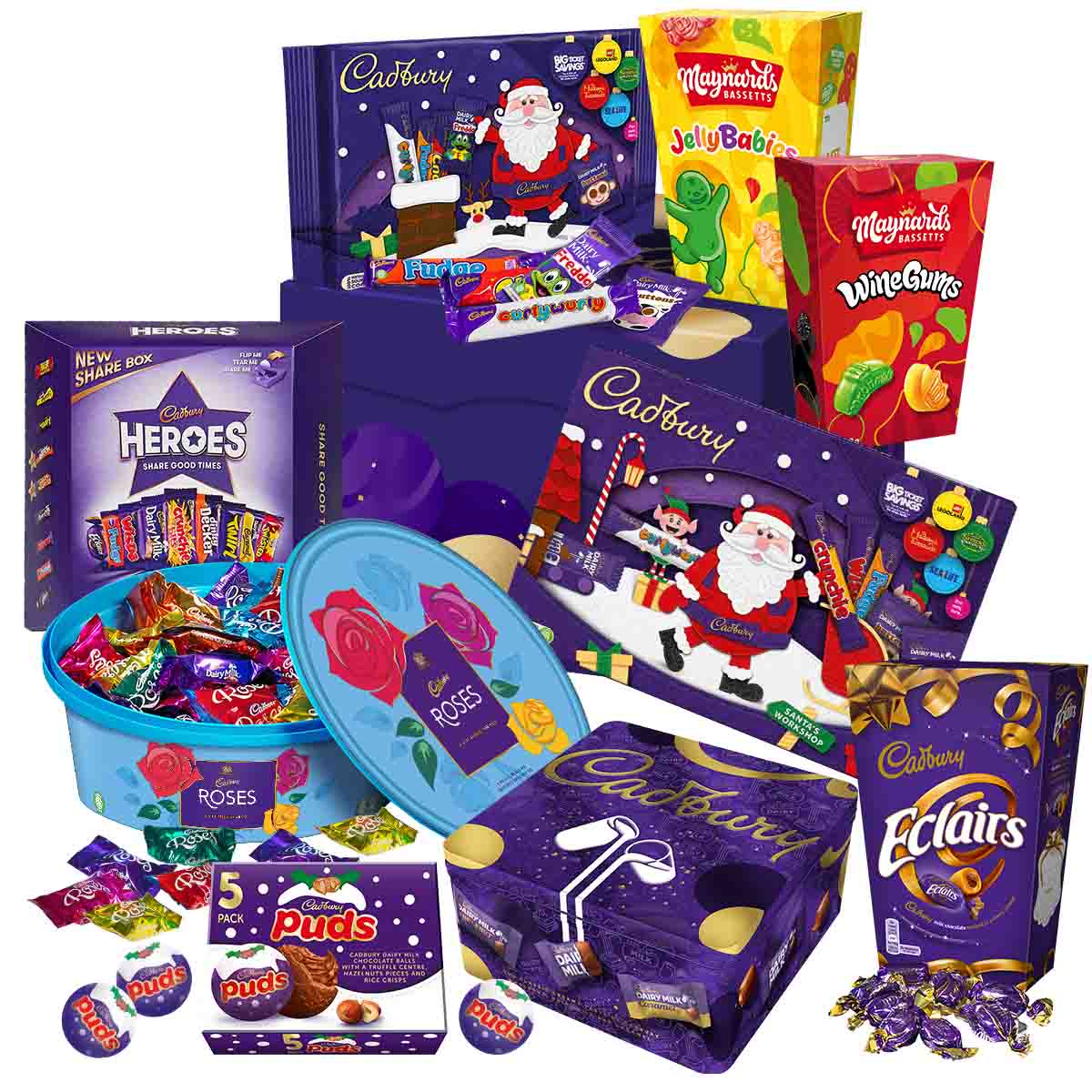 Cadbury Christmas Chocolate Hamper - Large - Chocolate Gifts Heaven