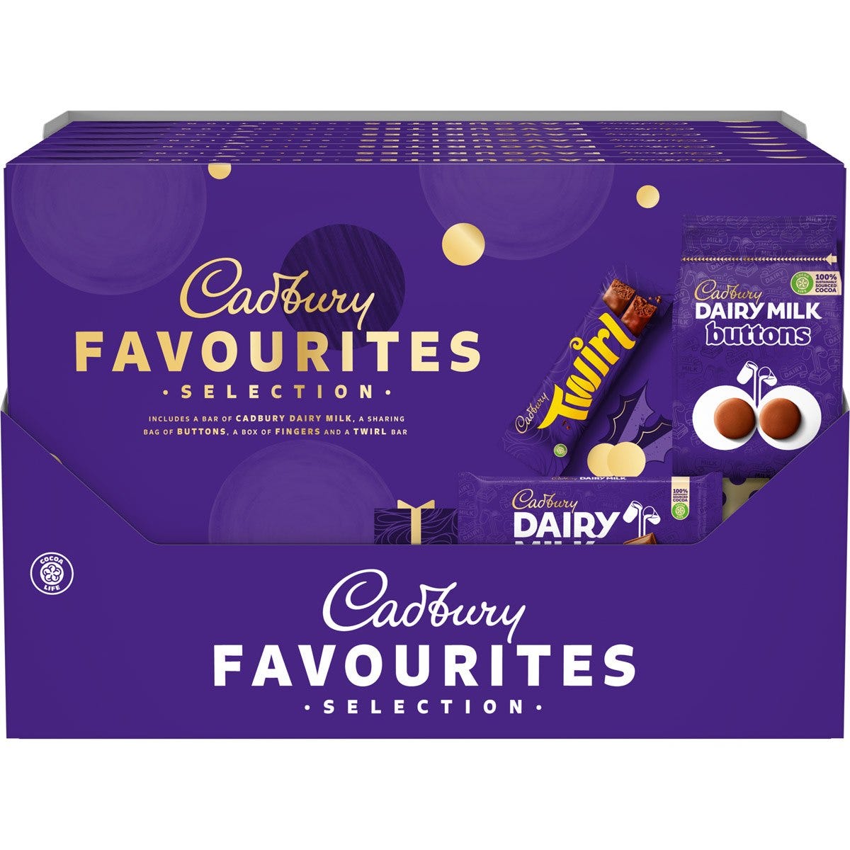 Cadbury Favourites Chocolate Selection Box 370g (Box of 7) - Chocolate Gifts Heaven