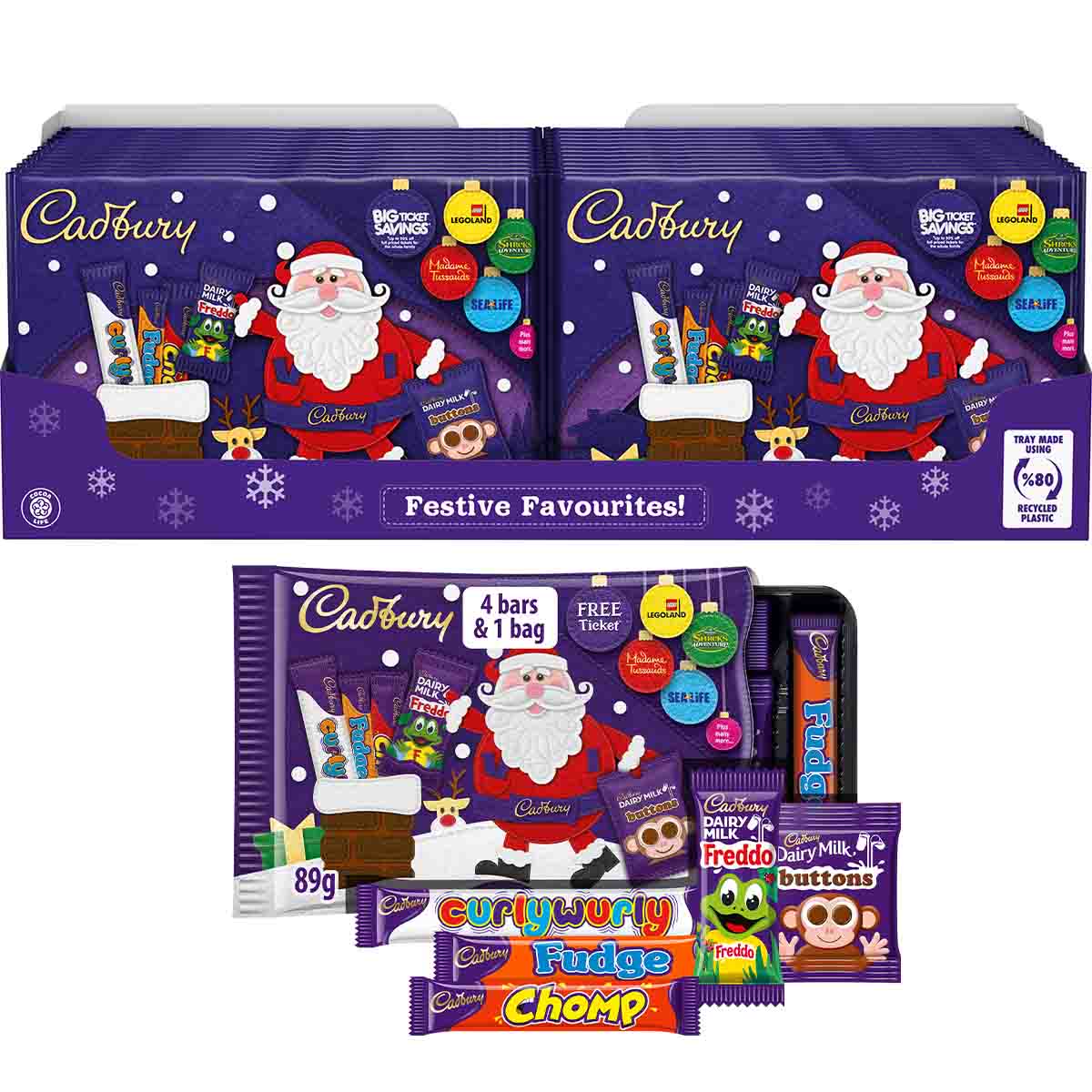 Cadbury Chocolate Selection Pack 89g (Box of 24) - Chocolate Gifts Heaven