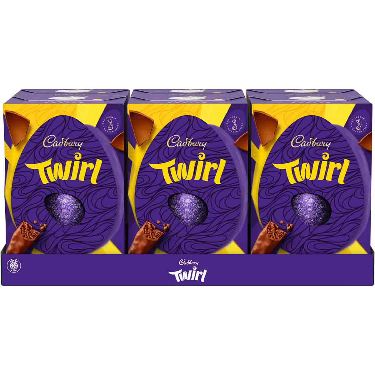 Cadbury Twirl Chocolate Egg 198g Box of 6 - Chocolate Gifts Heaven